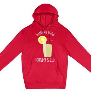 Lemonade Stand For Entrepreneur Premium Pullover Hoodie