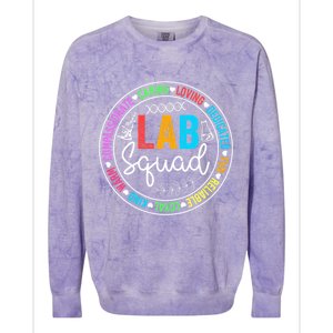 Lab Squad Funny Lab Week 2024 Medical Laboratory Technician Colorblast Crewneck Sweatshirt