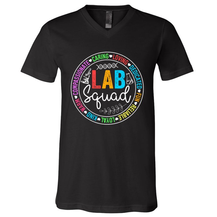 Lab Squad Funny Lab Week 2024 Medical Laboratory Technician V-Neck T-Shirt