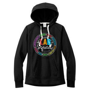 Lab Squad Funny Lab Week 2024 Medical Laboratory Technician Women's Fleece Hoodie