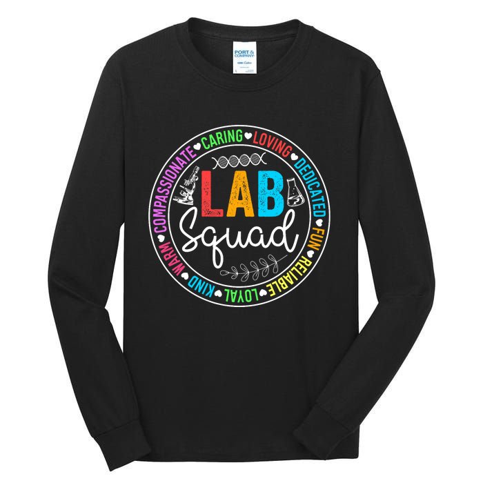 Lab Squad Funny Lab Week 2024 Medical Laboratory Technician Tall Long Sleeve T-Shirt