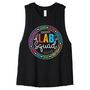 Lab Squad Funny Lab Week 2024 Medical Laboratory Technician Women's Racerback Cropped Tank