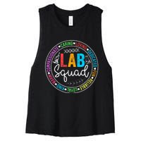 Lab Squad Funny Lab Week 2024 Medical Laboratory Technician Women's Racerback Cropped Tank