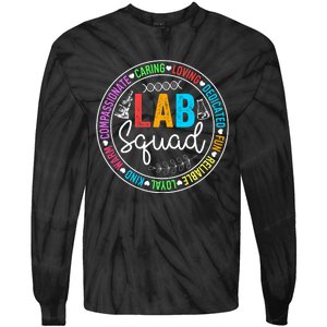 Lab Squad Funny Lab Week 2024 Medical Laboratory Technician Tie-Dye Long Sleeve Shirt