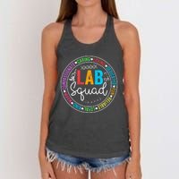 Lab Squad Funny Lab Week 2024 Medical Laboratory Technician Women's Knotted Racerback Tank