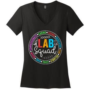 Lab Squad Funny Lab Week 2024 Medical Laboratory Technician Women's V-Neck T-Shirt