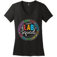 Lab Squad Funny Lab Week 2024 Medical Laboratory Technician Women's V-Neck T-Shirt