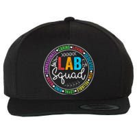 Lab Squad Funny Lab Week 2024 Medical Laboratory Technician Wool Snapback Cap