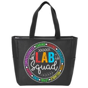 Lab Squad Funny Lab Week 2024 Medical Laboratory Technician Zip Tote Bag