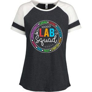 Lab Squad Funny Lab Week 2024 Medical Laboratory Technician Enza Ladies Jersey Colorblock Tee