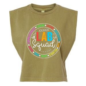 Lab Squad Funny Lab Week 2024 Medical Laboratory Technician Garment-Dyed Women's Muscle Tee