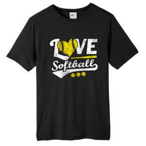 Love Softball For N And Cute Softball Lovers Meaningful Gift Tall Fusion ChromaSoft Performance T-Shirt