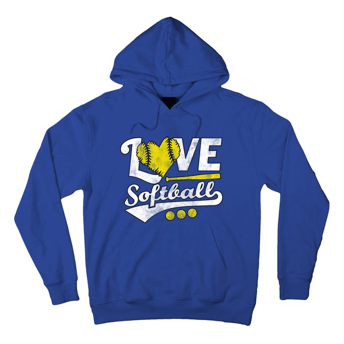 Love Softball For N And Cute Softball Lovers Meaningful Gift Hoodie