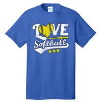 Love Softball For N And Cute Softball Lovers Meaningful Gift Tall T-Shirt