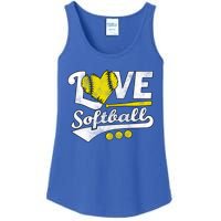 Love Softball For N And Cute Softball Lovers Meaningful Gift Ladies Essential Tank