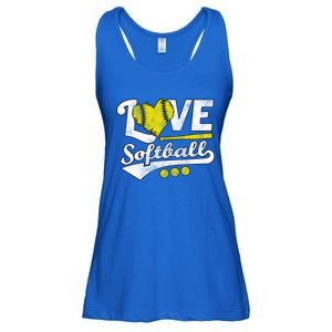 Love Softball For N And Cute Softball Lovers Meaningful Gift Ladies Essential Flowy Tank