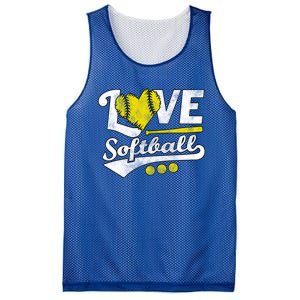 Love Softball For N And Cute Softball Lovers Meaningful Gift Mesh Reversible Basketball Jersey Tank