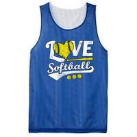 Love Softball For N And Cute Softball Lovers Meaningful Gift Mesh Reversible Basketball Jersey Tank