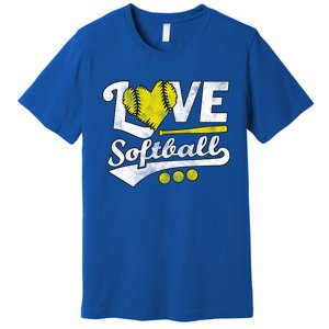 Love Softball For N And Cute Softball Lovers Meaningful Gift Premium T-Shirt