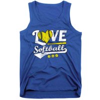 Love Softball For N And Cute Softball Lovers Meaningful Gift Tank Top