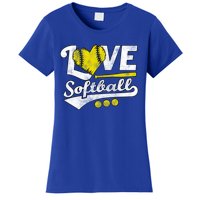 Love Softball For N And Cute Softball Lovers Meaningful Gift Women's T-Shirt