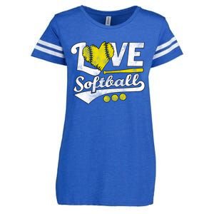 Love Softball For N And Cute Softball Lovers Meaningful Gift Enza Ladies Jersey Football T-Shirt