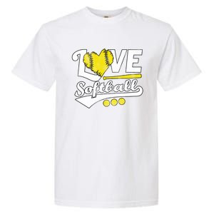 Love Softball For N And Cute Softball Lovers Meaningful Gift Garment-Dyed Heavyweight T-Shirt