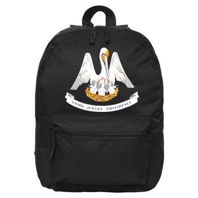 Louisiana State Flag 16 in Basic Backpack