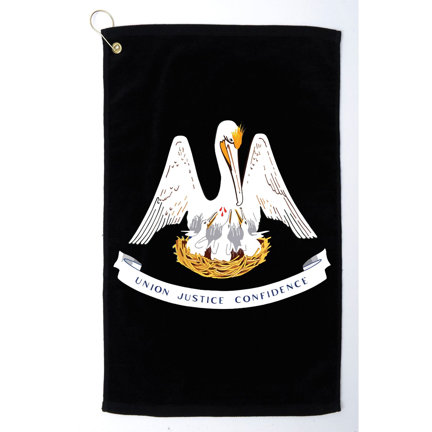 Louisiana State Flag Golf Towel