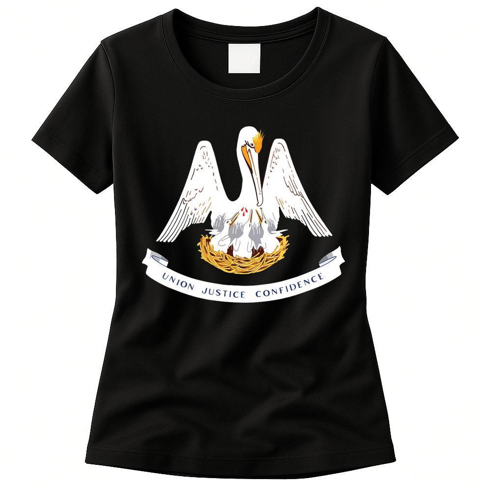 Louisiana State Flag Womens T-Shirt