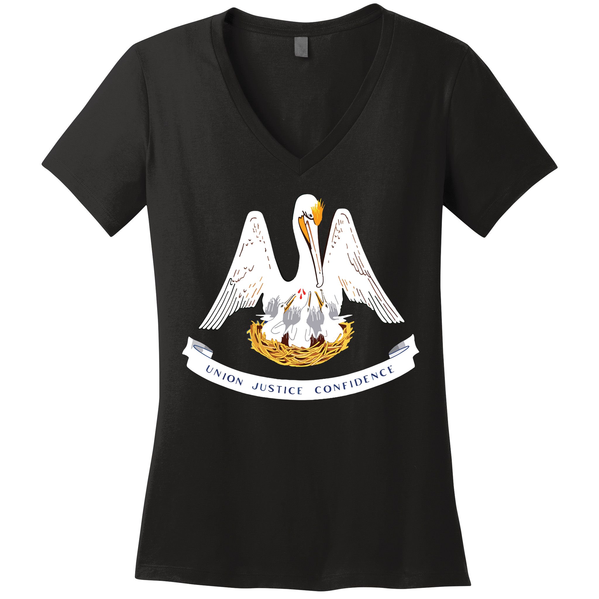 Louisiana State Flag Women's V-Neck T-Shirt