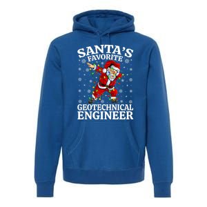 Lighting SantaS Favorites Geotechnical Engineer Christmas Funny Gift Premium Hoodie