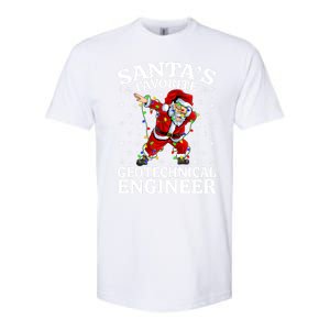 Lighting SantaS Favorites Geotechnical Engineer Christmas Funny Gift Softstyle CVC T-Shirt