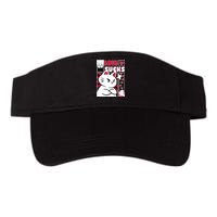 Love Sucks Funny Valentine's Day Angry Cat Meow Valucap Bio-Washed Visor