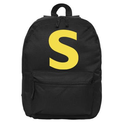 Letter S Funny Chipmunk Group Matching Halloween Costume 16 in Basic Backpack