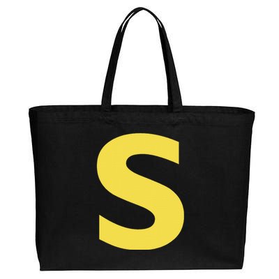 Letter S Funny Chipmunk Group Matching Halloween Costume Cotton Canvas Jumbo Tote