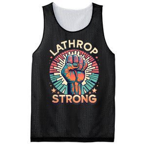 Lathrop Strong Fist Of Power Mesh Reversible Basketball Jersey Tank