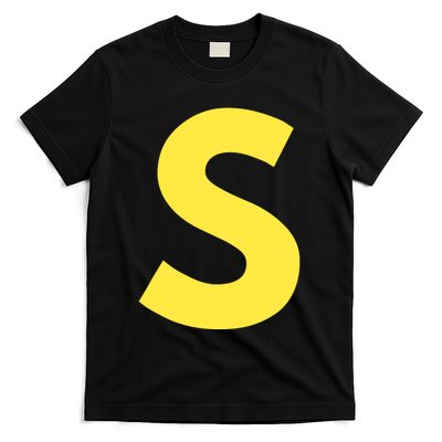 Letter S Funny Matching Halloween Costume T-Shirt