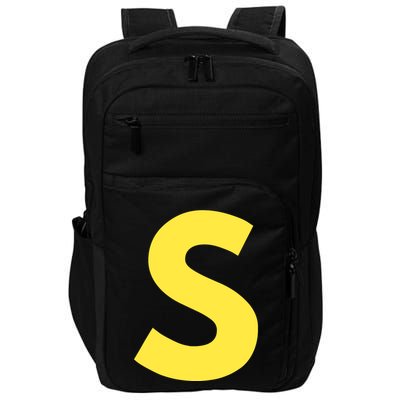 Letter S Funny Matching Halloween Costume Impact Tech Backpack