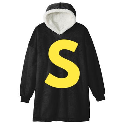 Letter S Funny Matching Halloween Costume Hooded Wearable Blanket