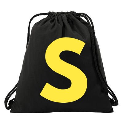 Letter S Funny Matching Halloween Costume Drawstring Bag