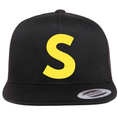 Letter S Funny Matching Halloween Costume Flatbill Hat