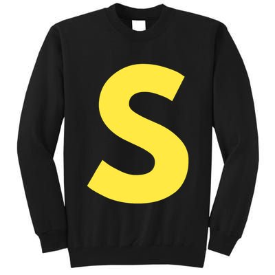 Letter S Funny Matching Halloween Costume Tall Sweatshirt