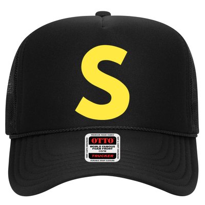 Letter S Funny Matching Halloween Costume Trucker Hat