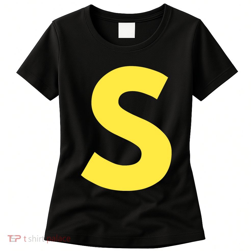 Letter S Funny Matching Halloween Costume Womens T-Shirt