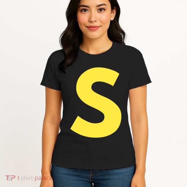 Letter S Funny Matching Halloween Costume Womens T-Shirt