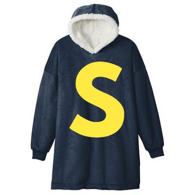 Letter S Funny Matching Halloween Costume Hooded Wearable Blanket