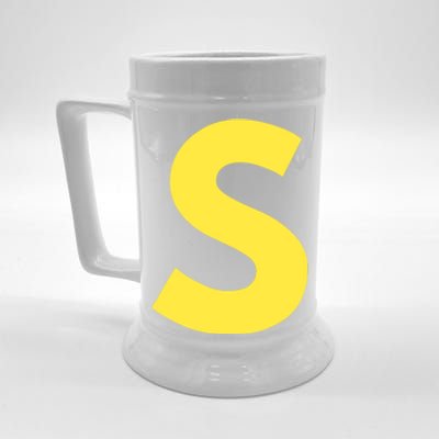 Letter S Funny Matching Halloween Costume Beer Stein