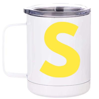 Letter S Funny Matching Halloween Costume 12 oz Stainless Steel Tumbler Cup