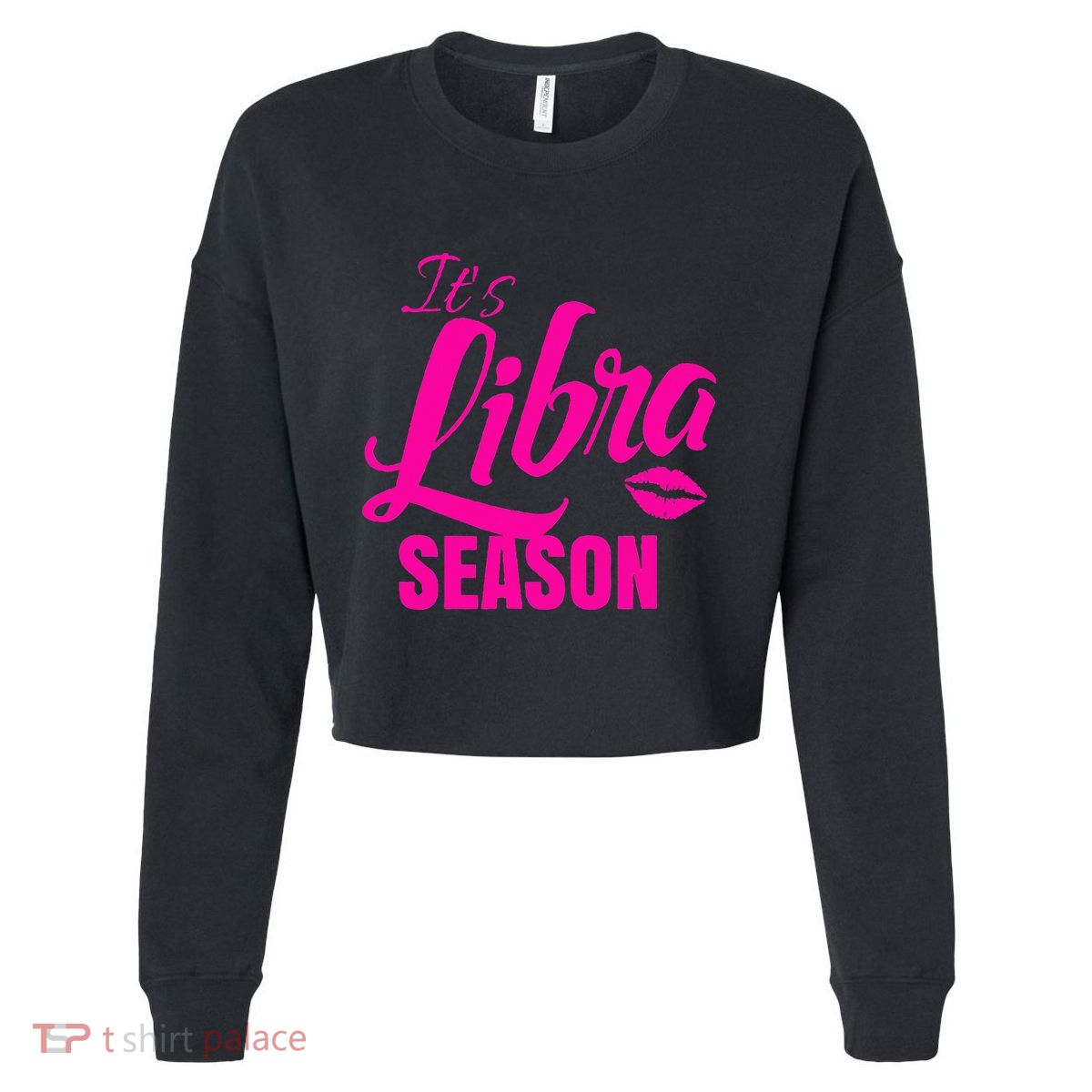 Libra S For Its Libra Season Libra Zodiac Sign Cropped Pullover Crew
